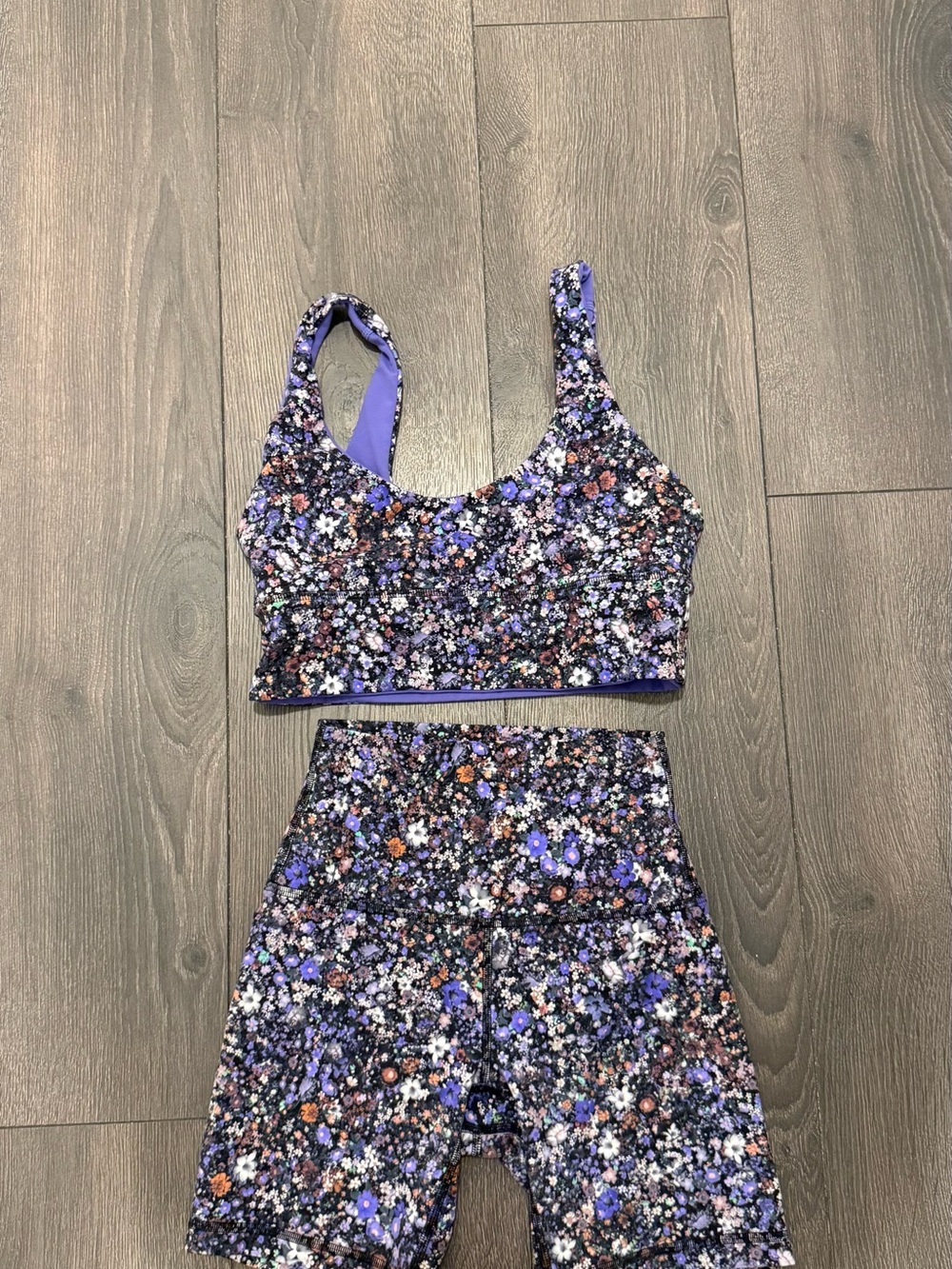 Lululemon Align Biker Short and Sports Bra Set